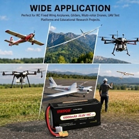 Baterai Lithium Polymer Daya Tinggi 15C 6S 22.8V 10000mAh untuk Drone Pertanian, Survei, Fotografi Udara, dan Drone FPV