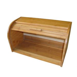 Eco-friendly Bamboo Kitchen Food <b>Bin</b> Bread Storage Box BSCI Factory - Product Image 3