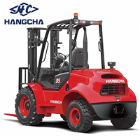Montacargas Hangcha de 2.5t/3t/3.5t con Tracción en Dos Ruedas, Diésel, para Terreno Accidentado, con Filtro de Aire Doble para Ambientes Polvorientos