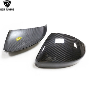 Cubierta de espejo retrovisor de fibra de carbono para coche, accesorio para Land Rover, <span class=keywords><strong>Range</strong></span> Rover, <span class=keywords><strong>Evoque</strong></span>/Discovery, Freelander, Jaguar f-pace, 2014 + - Product Image 1