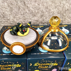 Promotion Jouets : Coffret Rêveur 2 Figurines Eeveelution, Ensemble de Mini Figurines Famille Eevee Endormie, Boîte <span class=keywords><strong>Pokeball</strong></span>, Cadeau de Collection Anime - Product Image 3