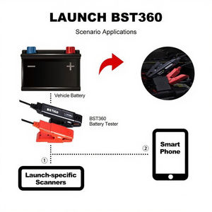 LANÇAMENTO BST360 X431 Bluetooth Testador de Bateria 12V <span class=keywords><strong>BST</strong></span> 360 Carro Automotivo Cranking Circuito de Carregamento Analisador Ferramenta para Android IOS - Product Image 6