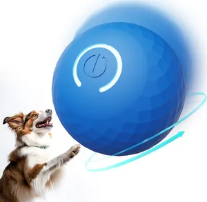 Automatic Rolling Ball Toy Durable Dog Chew Ball Toy Pet GrindingTeeth Toy Dog Jumping Ball