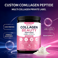 Collagène en poudre à marque privée, formule personnalisée, mélange de protéines de collagène hydrolysé en sachet, fabricant de suppléments OEM