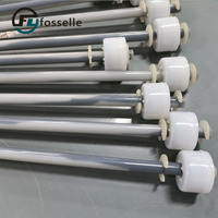 Niveau automatique de qualité industrielle Jauge de niveau magnétique PVDF Capteur à bille flottante Réservoir d'eau Application de carburant Instrument de mesure de liquide