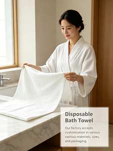 Serviettes de bain jetables en tissu non tissé 160*80CM, séchage rapide, forte absorption d'eau, pour hôtels, instituts de beauté, salons de coiffure - Product Image 3