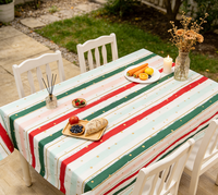 Nappe Moderne Imprimée Rayée à Pois Dorés en PEVA, Imperméable, Anti-Taches, Écologique, Taille Personnalisable pour Maison et Hôtel