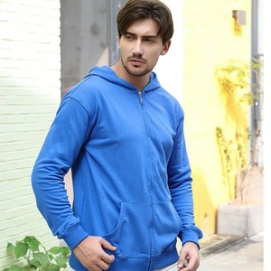 Custom High Quality Men's Fashion Casual Full <b>Zip</b> <b>Hooded</b> Jacket Loose Unisex Pullover Sports Shirt Hoodie Embroidered Autumn - Product Image 1
