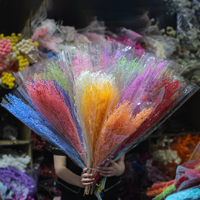 Vente en gros usine de fleurs naturelles préservées à cent tiges pour la décoration intérieure, les mariages et les arrangements de bouquets