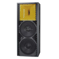 Gooermi X-25 Haut-parleur passif à 2 canaux 8 ohms AC en néodyme avec contour métallique - Utilisation professionnelle sur scène PA/FOH Durable