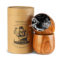 Vaso de Whisky de Roble Artesanal de Marca Privada de Fábrica, Vaso de Whisky de Madera Quemada para Hombre, Regalo
