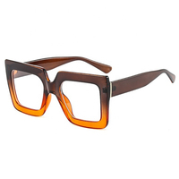Lunettes de Vue Carrées Vintage Rétro pour Femme, Lunettes de Soleil Colorées à Verres Transparents, Montures de Marque de Créateur