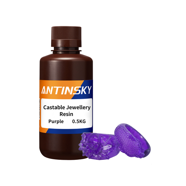 Antinsky 3D Printer 405nm 0.5kg Photopolymer Resin High Precision Castable Jewellery DLP LCD Resin Easy Casting for Plastic