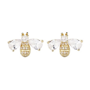 Orecchini a Goccia a Forma di Ape per Donne, Design Dolce e Carino, Accessori Femminili per Uso Quotidiano - Product Image 1