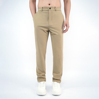 Pantalon de sport décontracté pour homme, idéal pour le golf et les activités de plein air, ultra-extensible, avec poches, taille élastique et logo.