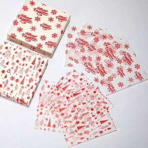 Papier d'emballage alimentaire en cire, résistant à la graisse et à l'huile, imprimé sur mesure, coloré, taille standard, pour sandwichs, hamburgers et autres aliments. - Product Image 1