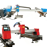 Mesin Pemotong Plasma CNC Mini 2500x6500, Mesin Pemotong Baja dengan Api, Mesin Pemotong Plat Baja, Portabel Otomatis