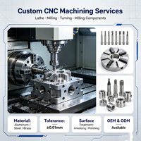 Pièces de quincaillerie usinées sur mesure par CNC, usinage au tour et à la fraise, service OEM basé sur des dessins techniques