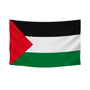 Factory Wholesale Free Palestine Flag 90x150cm 3x5ft 100% Polyester Palestine Flag National Country Flag