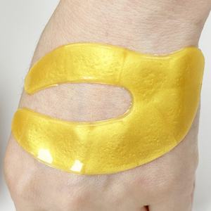 Masque pour les yeux à couverture complète en or 24 carats, logo personnalisé, hydratant éclaircissant <span class=keywords><strong>anti</strong></span>-rides, feuille de cristal infusée d'algues végétaliennes, <span class=keywords><strong>cernes</strong></span> - Product Image 5