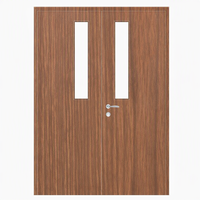 Porte en bois ignifugée personnalisée, conforme aux normes EN, pour couloir scolaire, bureau, bâtiment, avec panneau de vision.