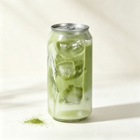 Canette en plastique PET avec couvercle à ouverture facile 330 ml pour l'emballage de thé au lait, café, yaourt, boissons - Fournitures en gros