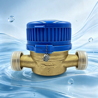 Compteur d'eau à jet unique DN15 à cadran sec avec scellé de sécurité anti-effraction pour usage domestique (eau froide)