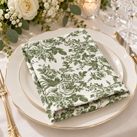 Nappe de table en polyester à motif floral fantaisie pour événements, hôtels, taille personnalisée, pour la décoration de mariage