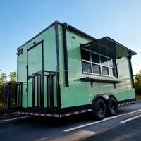 Camion de restauration mobile homologué DOT, taille personnalisée, remorque alimentaire à double essieu, cuisine commerciale, crème glacée et pizza, marché américain/canadien