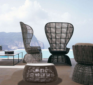 Silla de mimbre para exteriores, muebles de respaldo alto - Product Image 5