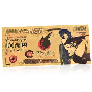 <span class=keywords><strong>Akame</strong></span> ga Kill Billete Conmemorativo, Moneda de Plástico con Lámina de Oro, Regalo de Fantasía Oscura para Coleccionistas y Premios de Streamers - Product Image 2