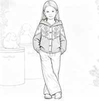 Cardigan en tricot épais à capuche pour bébés filles, broderie florale faite à la main, doux et respirant, avec boutons en corne, OEM ODM, collection hiver