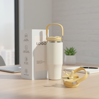 Gourde isotherme en acier inoxydable Hong Ling avec poignée pour la randonnée, le camping, gourdes anti-fuite