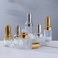 Flacon en verre cosmétique de 42 ml avec bouchon à vis et compte-gouttes en caoutchouc pour diffuseur à bâtonnets, crème visage, crème contour des yeux, huile essentielle, soins de la peau