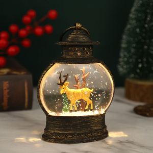 Luz Nocturna LED Ovalada de Plástico con Inyección de Agua, Funciona con Pilas, Decoración Navideña para el Hogar, Regalo Creativo, Directo de Fábrica - Product Image 1