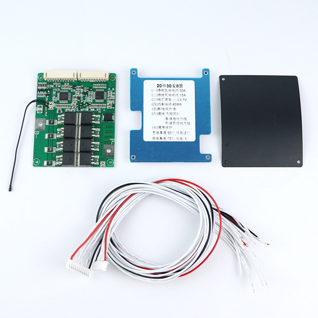 Lifepo4 57.6V-64V BMS System Thermostat Function Battery Protection Circuit Board for 18S 20S Lifepo4 Consumer Electronics