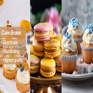 Hộp bánh quy Giáng sinh bằng giấy Kraft, hộp đựng bánh ngọt dùng cho quà tặng ngày lễ, tiệc tùng, hộp bánh dùng một lần cho cửa hàng bánh ngọt - Product Image 4