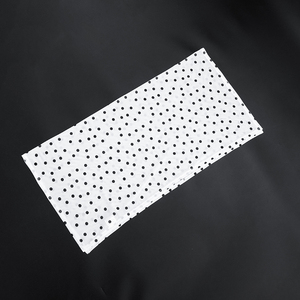 Viviblook D26DS135 Women Summer Casual Dress Sexy <b>Perspective</b> Polka Dot Print Mesh Headband Long Sleeved Dress - Product Image 6