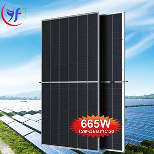 โมดูลพลังงานแสงอาทิตย์แบบสองด้าน640W 650W 665W Trina TSM-DEG21C.20 - Product Image 1