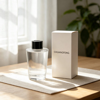 Bouteille diffuseur d'arômes pour la maison 100ml 200ml, bouteille diffuseur noire avec bâtonnets