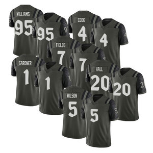 2025 2026 nuevas rivalidades cosidas camisetas de fútbol americano al por mayor Nueva York 1 Gardner 5 <span class=keywords><strong>Wilson</strong></span> 7 campos 20 Hall 95 Williams - Product Image 1