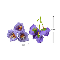 Morning Glory artificielle String Fleurs Couvre-chef en soie Floral Minority Hair Ornement de fleurs décoratives
