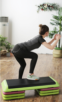 Plataforma de gimnasio de 3 niveles, Stepper ajustable para Cardio, escalera