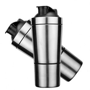 650ml Single Wall Stainless Steel Protein <b>Shaker</b> <b>Bottle</b> with Protein Storage - Product Image 4