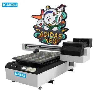 Multifunctionele 5 Kleuren UV-Printer Digitale Uv Led Flatbed Metalen Telefoon Hoesje Fles Pen Drukmachine