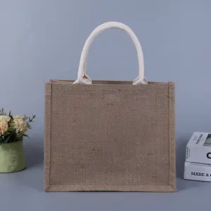 Biodegradable Eco-friendly Jute Bag 100% Natural Quality Food Grade, Jute Hessian Burlap Bags for Coffee, Grains, Cocoa Beans/