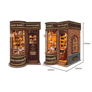 Magic School Bookend &amp; 3D Wooden Puzzle - DIY Craft Kit for Adults, Creative Home Decor and Collectors Gift <strong>Book</strong> Stand - Product Image 2