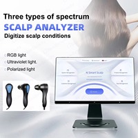 Analizador Inteligente de Cuero Cabelludo y Piel con IA, con Aumento de 200x y Pantalla Digital para el Diagnóstico de Folículos Pilosos en Clínicas de Tricología