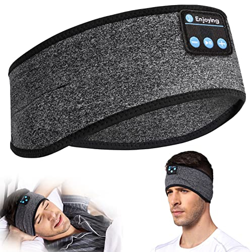 Custom Sleeping Wireless Knitted Headband Headphones Sports Headband Washable Sleep Music Eye Mask Headphone