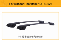 Barres de toit de voiture en alliage d'aluminium de haute qualité pour Subaru Forester et modèles Toyota, argent + noir, capacité de 60 kg, montage facile